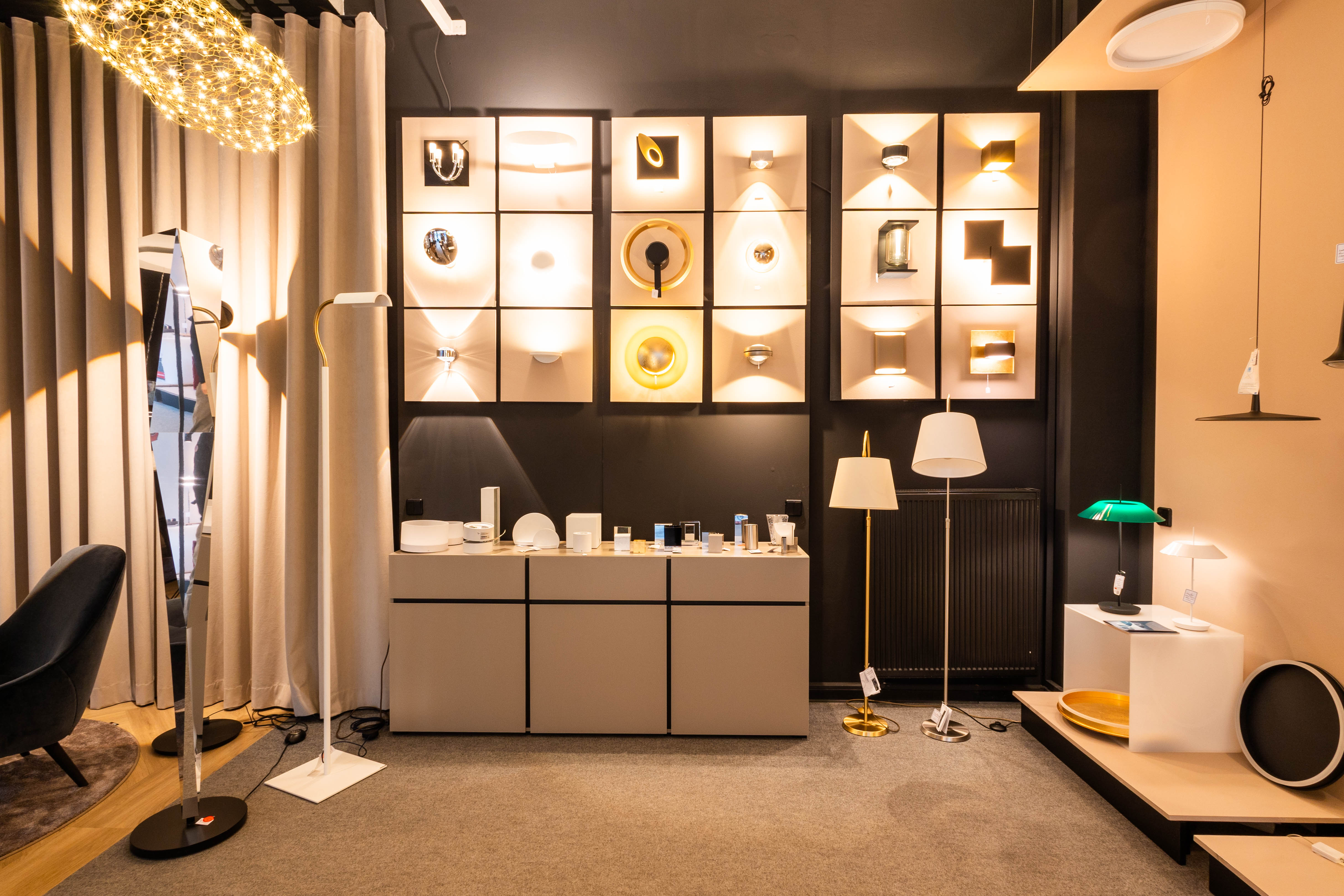 Auswahl an modernen Leuchten